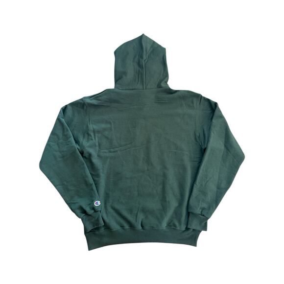 Champion Eco Authentic Green Hoodie Sweatshirt Men’s Medium Pullover - Picture 6 of 8